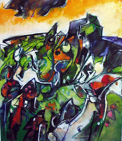 img_0331 Sergio Scanu. LA VIGNA ALLEGRA. olio cm 80 x 70 - 2008