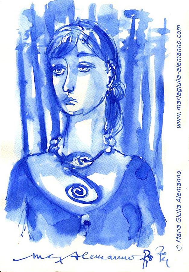 DONNA BLU IN BOSCO BLU copy