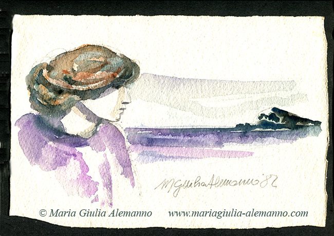 RAGAZZA IN VIOLA DAVANTI AL MARE copy